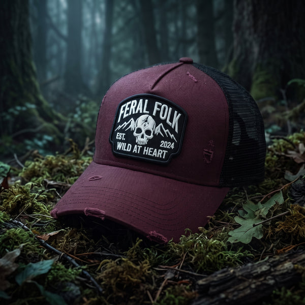 Drop 003 : The "Wild Heart" Trucker - Oxblood Ember