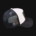 Drop 002: Skull "Stag" Trucker - Ghost Grey