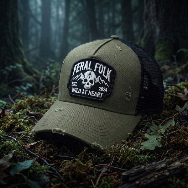 Drop 003 : The "Wild Heart" Trucker - Outpost Olive
