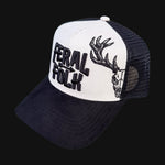 Drop 002: Skull "Stag" Trucker - Ghost Grey
