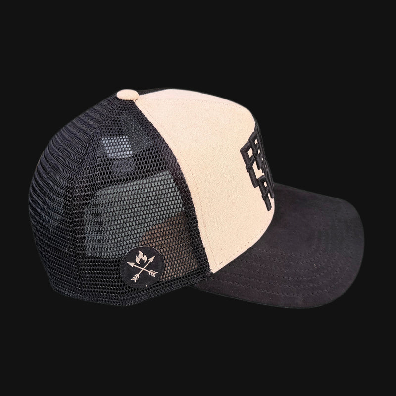 Drop 002: Skull "Stag" Trucker - Ridge Line Sand