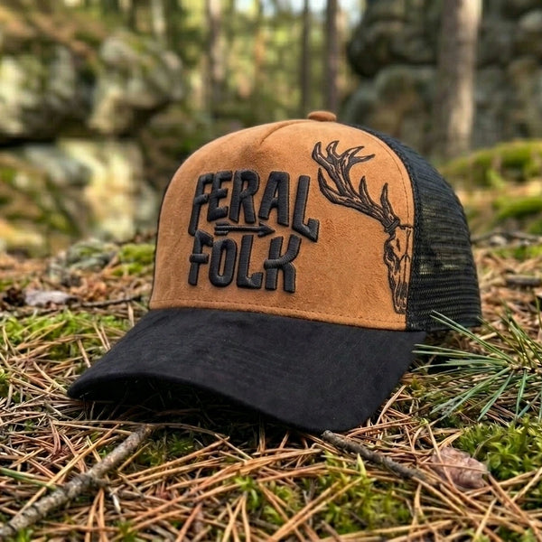 Drop 002: Skull "Stag" Trucker - Coyote Tan